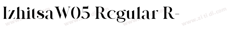 IzhitsaW05 Regular R字体转换